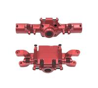 JYYTERD Eje Delantero Trasero RC para HuangBo ZP1001 ZP1002 ZP1003 ZP1004 Piezas De Coche RC 1/10 con Actualización Metal Mediante Proceso CNC para La Carcasa del Eje Delantero Y Trasero(Red)