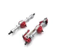 JYYTERD Eje Delantero Trasero RC para MN D90 D91 D96 99S FJ45 Accesorios De Mejora para Coche RC 1/12, Juego Eje Puente Delantero Y Trasero con Engranaje Metálico(Silver)
