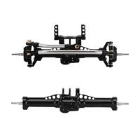 JYYTERD Eje Delantero Trasero RC para TRX4M Piezas De Mejora para Coche RC 1/18 + Ejes Aluminio 4 Mm con Soporte Servo Y Enlaces(Front and Rear)