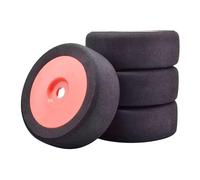 JYYTERD Neumáticos Coche RC para HSP para HPI para Coches De Carreras 1/8 RC Control Remoto Accesorio Actualización Coche Neumáticos Espuma Llantas 118mm Set 17mm Hex(Red)