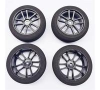 JYYTERD Neumáticos Coche RC para HSP para Sakura 1/10 RC para Buggy Todoterreno para Carreras para Coches De para Rally Drift Car 66mm Esponja Rueda Espuma Neumático