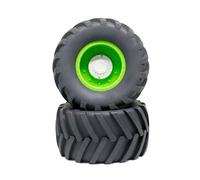 JYYTERD Neumáticos Coche RC para Losi para LMT para Arrma para Kraton para Traxxas para Maxx 1/8 para Piezas De para Monster Truck para Neumáticos para Buggy Rueda 173 Mm Hex. 17(Green)