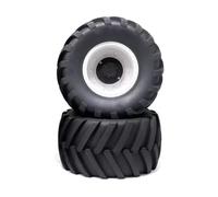 JYYTERD Neumáticos Coche RC para Losi para LMT para Arrma para Kraton para Traxxas para Maxx 1/8 para Piezas De para Monster Truck para Neumáticos para Buggy Rueda 173 Mm Hex. 17(White)