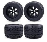 JYYTERD Neumáticos Coche RC para Traxxas para HSP para HPI para E-MAXX para E-Revo para ZD para Racing 1/8 Camión RC Coche 4 Uds Llantas Y Neumáticos De 165Mm