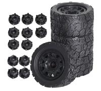 JYYTERD Neumáticos Coche RC para TRAXXAS para MAXX para ARRMA para Granite para Kraton para Outcast 1/10 para Monster Stunt Truck Neumático De 110 Mm Hex 12 Y 14