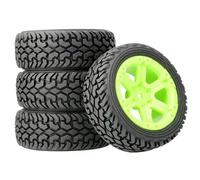 JYYTERD Neumáticos Coche RC para WLtoys 144010 144001 124017 1/10 1/14 RC Todoterreno Actualización De Coche Accesorios Repuesto Ruedas Ensanchamiento 75mm(Green)