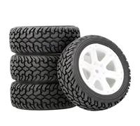 JYYTERD Neumáticos Coche RC para WLtoys 144010 144001 124017 1/10 1/14 RC Todoterreno Actualización De Coche Accesorios Repuesto Ruedas Ensanchamiento 75mm(White)