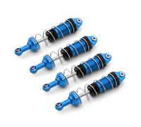 JYYTERD Piezas de Coche RC para MJX H16 16207 para WLtoys 144001 144002 124019 124017 MN128 MN86 MN86KS Amortiguador De Metal 4 Piezas para Coche RC(Blue)