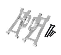 JYYTERD Piezas de Coche RC para MJX para Hyper para Go 1/14 14209 14210 H14BM RC Car Brazos De Suspensión Trasera Inferior Piezas Metal Modificado Actualización Coche Trasero Brazo Oscilante(Silver)