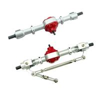 JYYTERD Piezas de Coche RC para MN D90 D91 D96 99S FJ45 1/12 RC Car Metal Gear Juego De Eje Puente Delantero Y Trasero Piezas Actualización Coche RC Accesorios Repuesto DIY(Silver A)