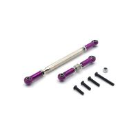 JYYTERD Piezas de Coche RC para MN D90 FJ45 MN40 MN45 MN90 MN91 MN96 MN99 MN99s 1/12 RC Car Crawler Enlace De Dirección Ajustable Metal Servo Varilla Tracción(Purple)