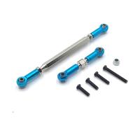 JYYTERD Piezas de Coche RC para MN D90 FJ45 MN40 MN45 MN90 MN91 MN96 MN99 MN99s 1/12 RC Crawler Car Enlace De Dirección Ajustable Metal Servo Varilla Tracción(Blue)