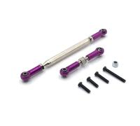 JYYTERD Piezas de Coche RC para MN D90 FJ45 MN40 MN45 MN90 MN91 MN96 MN99 MN99s 1/12 RC Crawler Car Enlace De Dirección Ajustable Metal Servo Varilla Tracción(Purple)