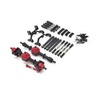 JYYTERD Piezas de Coche RC para MN para D90 D91 D96 para MN98 99S 1/12 Mejora De Metal Montaje Eje Delantero Y Trasero Barra Amarre Kit Amortiguador RC Piezas Coche(Black)