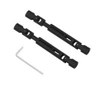 JYYTERD Piezas de Coche RC para MN82 LC79 1/12 RC Car Upgrade Parts Accesorios Eje De Transmisión Metal CVD con Manguito 3 Mm A 4 Piezas Repuesto RC(Black)