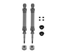 JYYTERD Piezas de Coche RC para Traxxas para Slash para Rustler para Stampede para Hoss para VXL 4X4 1/10 RC Car Truck Upgrade Parts Eje De Transmisión Delantero Y Trasero Metal CVD(Grey,2pcs)
