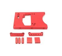 JYYTERD Piezas de Coche RC para WPL 1/16 RC Car Upgrade Accessories Soporte De Montaje Fijo Servo Dirección Metal Viga Pieza Modificación Actualización Automóvil Control Remoto(Red,1pcs Front)