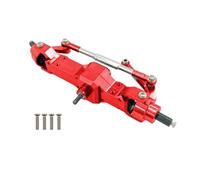 JYYTERD Piezas de Coche RC para WPL C14 C24 B14 B24 B16 B36 1/16 RC Car Truck para Rock Crawler Trucks Parts Metal Front/Medio/Trasero Bridge Axle Gear Box(Red,Front)