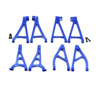 JYYTERD Piezas para Coches RC para Traxxas para Summit para E-Revo VXL 1/16 Juego Brazo Suspensión Inferior Delantero Trasero 7131 7132R Accesorios Piezas Actualización Automóviles RC(Blue,Set)
