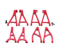 JYYTERD Piezas para Coches RC para Traxxas para Summit para E-Revo VXL 1/16 Juego Brazo Suspensión Inferior Delantero Trasero 7131 7132R Accesorios Piezas Actualización Automóviles RC(Red,Set)