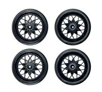 JYYTERD Piezas para Coches RC para WPL D42 D12 Neumáticos Deriva Plástico Calvos Kits para Cubo Rueda Piezas Modificación De Camión RC Reemplazo Juguetes para Niños Accesorios Coche(Black)