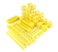 JYYTERD RC Accesorio del Coche Carrera de obstáculos con Coche a Control Remoto a Escala 1/24/1/18: simulación Puente Trapezoidal y Escena en Carretera