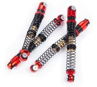 JYYTERD RC Amortiguadores Coche para Axial SCX24 para Deadbolt C10 para JLU para Gladiator 4 Uds Amortiguador Roscado De Metal 53mm 1/24 Coche Trepador Control Remoto(Red)