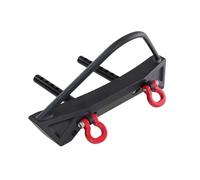 JYYTERD RC Car Bumper para MN para MN128 1/12 RC Car Parachoques Delantero De Metal Correa Anticolisión Cabrestante Orificio Instalación Piezas Actualización(Black)