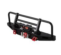 JYYTERD RC Car Bumper para Traxxas para TRX4 para Axial para SCX10 para II 90046 1/10 RC Crawler Parachoques Delantero con Sistema De Control Remoto Cabrestante