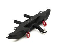 JYYTERD RC Car Bumper para Traxxas para Trx4 para Defender para Bronco para SCX10 II 90046 Parachoques Trasero para Coche Teledirigido 1/10 con Enganche De Remolque(Black)