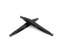 JYYTERD Varilla de Tracción para AXIAL para RBX10 para Ryft 1/10 RC Crawler Piezas De Mejora 2 Uds Brazo Trasero Metal para Varilla Enlace Oscilante Tracción(Black)