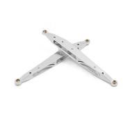 JYYTERD Varilla de Tracción para AXIAL para RBX10 para Ryft 1/10 RC Crawler Piezas De Mejora 2 Uds Brazo Trasero Metal para Varilla Enlace Oscilante Tracción(Silver)