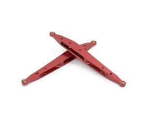 JYYTERD Varilla de Tracción para AXIAL para RBX10 para Ryft 1/10 RC Crawler Piezas De Mejora 2 Uds Brazo Trasero Metal para Varilla Enlace Oscilante Tracción(Red)