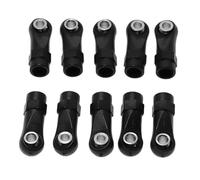 JYYTERD Varilla de Tracción para Axial para SCx10 II 90046 1/10 RC Coche Trepador Piezas De Mejora 10 Uds Varilla Plástico Enlace Extremo Bolas Cabeza Articulación