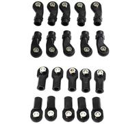 JYYTERD Varilla de Tracción para Axial para Scx10 II 90046 para Traxxas Trx4 1/10 RC Accesorios para Coche 20 Piezas Plástico M4 Varilla Extremo Enlace Bolas Cabeza De Articulación