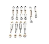 JYYTERD Varilla de Tracción para FMS para Xiaoqi FCX24 1/24 RC Accesorios De Coche Mejora Metal Amortiguador Varilla Dirección Varillaje
