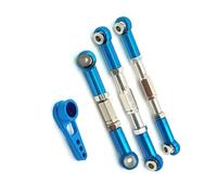 JYYTERD Varilla de Tracción para Wltoys 104009 104016 104018 1/10 RC Piezas De Mejora Coche Engranaje Dirección para Brazo Oscilante Conjunto Varillas Enlace(Blue)