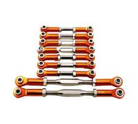 JYYTERD Varilla de Tracción para WLtoys K949-015 1/10 RC Piezas De Actualización Coche 9 Uds Varilla Tracción Metal Dirección Servo Enlace Amarre Brazo(Orange)