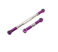 JYYTERD Varilla de Tracción para WPL C14 B1 B14 B16 B24 B26 1/16 RC Car Crawler Part 2 Uds, Varillaje De Dirección Aleación, Servoenlace, Varilla Tracción, Juego Varillas(Purple)