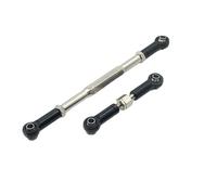 JYYTERD Varilla de Tracción para WPL C14 B1 B14 B16 B24 B26 1/16 RC Car Crawler Part 2 Uds, Varillaje De Dirección Aleación, Servoenlace, Varilla Tracción, Juego Varillas(Black)