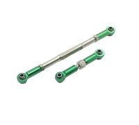 JYYTERD Varilla de Tracción para WPL C14 B1 B14 B16 B24 B26 1/16 RC Car Crawler Part 2 Uds, Varillaje De Dirección Aleación, Servoenlace, Varilla Tracción, Juego Varillas(Green)