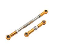 JYYTERD Varilla de Tracción para WPL C14 B1 B14 B16 B24 B26 1/16 RC Car Crawler Part 2 Uds, Varillaje De Dirección Aleación, Servoenlace, Varilla Tracción, Juego Varillas(Yellow)