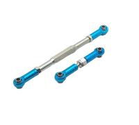 JYYTERD Varilla de Tracción para WPL C14 B1 B14 B16 B24 B26 1/16 RC Car Crawler Part 2 Uds, Varillaje De Dirección Aleación, Servoenlace, Varilla Tracción, Juego Varillas(Blue)