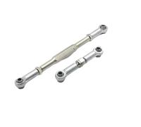 JYYTERD Varilla de Tracción para WPL C14 B1 B14 B16 B24 B26 1/16 RC Car Crawler Part 2 Uds, Varillaje De Dirección Aleación, Servoenlace, Varilla Tracción, Juego Varillas(Silver)