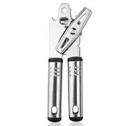 JYYWTSI Abrelatas manual multifuncional de acero inoxidable abrelatas sin bordes afilados con mango ergonómico, abridor de latas para personas mayores, cocina, hogar, camping y gastronomía