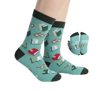 JYYWTSI Calcetines Divertidos de Lectura para Lectores - Calcetines de Algodón con Mensaje “Estoy leyendo, no molestar”, Regalo para Amantes de los Libros Talla Única Calcetines para Casa y Uso Diario