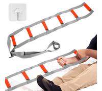 JYYWTSI Escalera de Cama para Personas Mayores, Ayuda para Levantarse de la Cama, Escalera de Cuerda para Cama Plegable, Asidero para Cama y Apoyo para Incorporarse en Dormitorio, 2,45 m