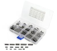 JYYWTSI Surtido de 140 cuñas de resorte, 3/4/5/6 mm, llave paralela de eje de accionamiento, llave de muelle, cuña de arrastre, juego con caja de almacenamiento, polea de inercia, kit de cigüeñales