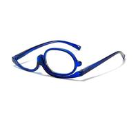 JZ 2x - Gafas de maquillaje ampliadas con lentes giratorias gafas de lectura de alta definición especialmente diseñadas para maquillaje y lectura para mujeres mayores (azul 3.5) (Blue 3.0)
