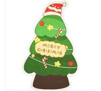 JZ Almohadilla de rascaciones de gato autoadhesiva - protector de garra de fieltro duradero con juguete de gato, almohadillas de rascaciones protectoras de muebles para sofá, puerta-Christmas Hat Tree